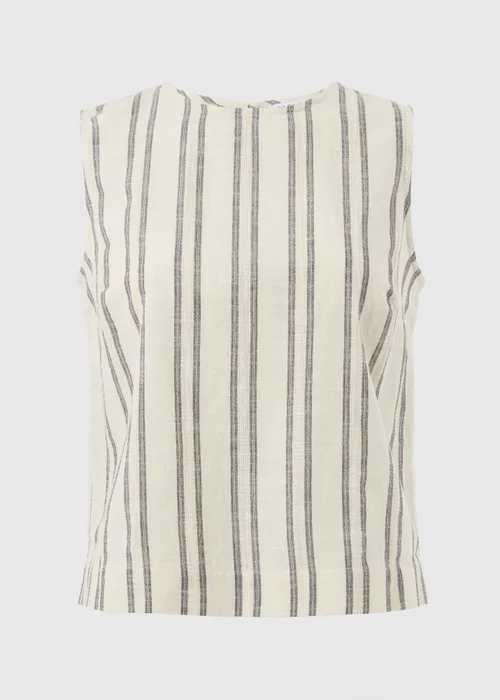 Cream Stripe Co Ord Vest Top - 28 Image 4