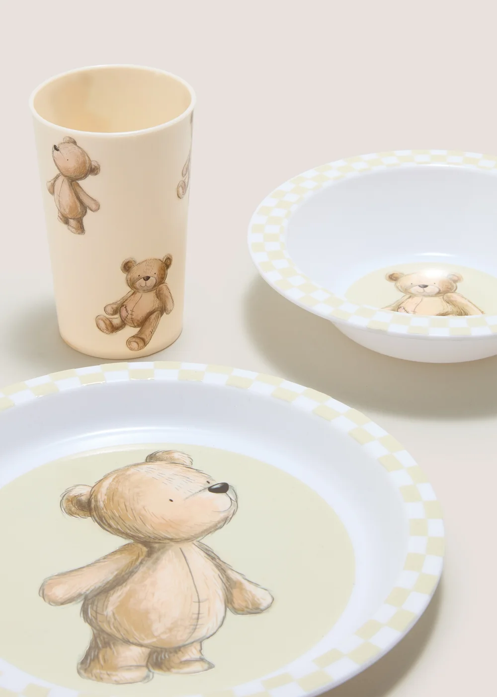 3 Piece Kids Bear Dinner Set Image 2