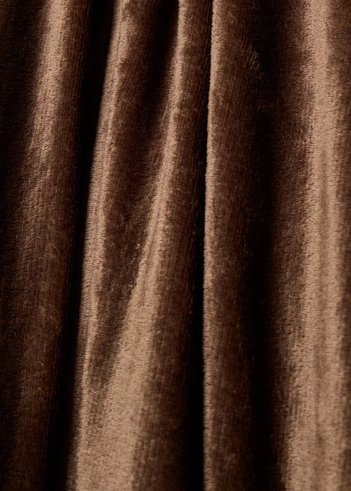 Brown Plain Fleece Throw Image 2