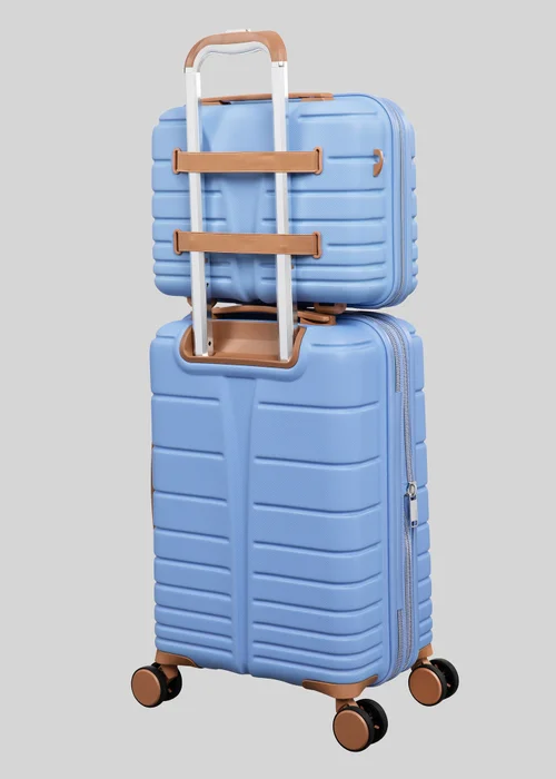 IT Luggage Blue Fascinate Hard Suitcase - VANITY Image 6