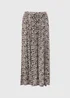 Brown Zebra Print Cheesecloth Maxi Skirt - Size 8 Image 4