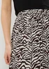 Brown Zebra Print Cheesecloth Maxi Skirt - Size 8 Image 2