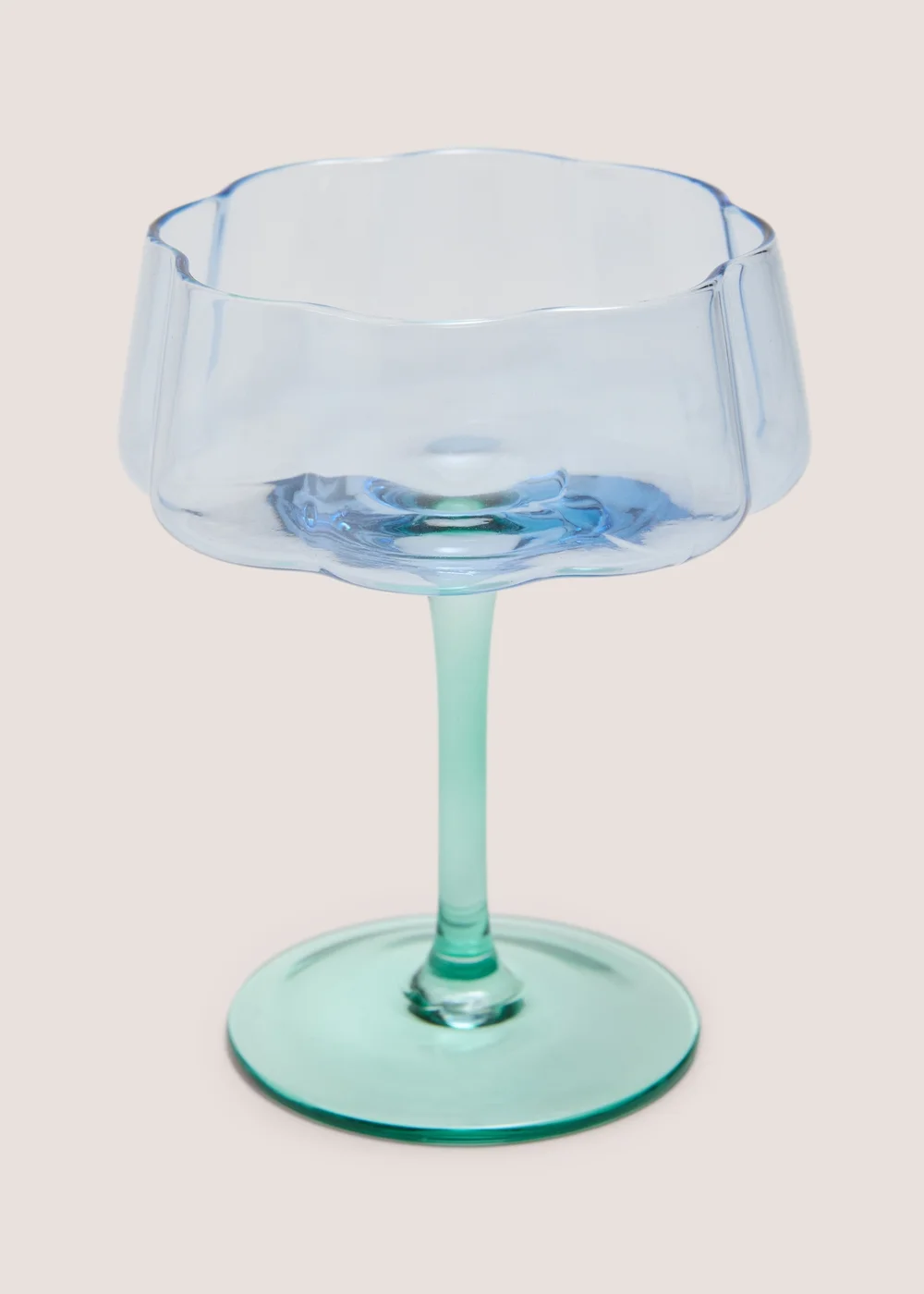 Blue Two Tone Wine Glass Image 1