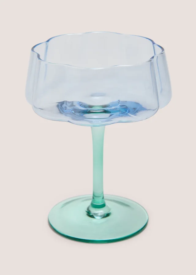 Blue Two Tone Wine Glass