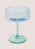 Blue Two Tone Wine Glass Image 1