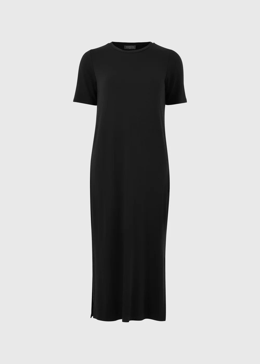 Black T-Shirt Midi Dress - Size 8 Image 1