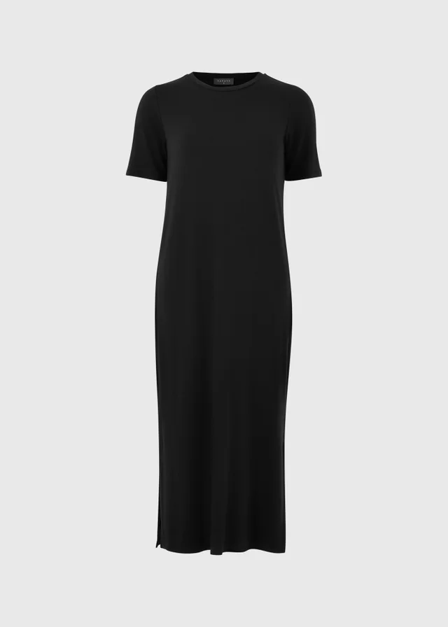 Black T-Shirt Midi Dress