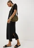 Black T-Shirt Midi Dress - 10 Image 2