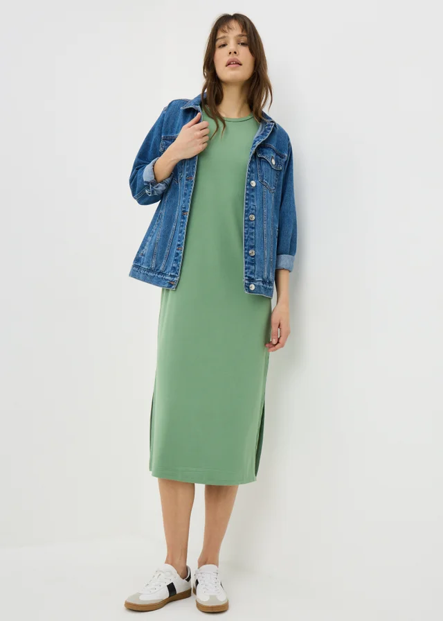 Green T-Shirt Midi Dress