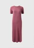 Raspberry T-Shirt Midi Dress - 8 Image 4