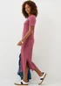 Raspberry T-Shirt Midi Dress - 8 Image 2
