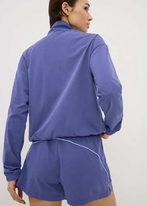 Souluxe Blue Piped Co Ord Running Shorts - Small Image 3