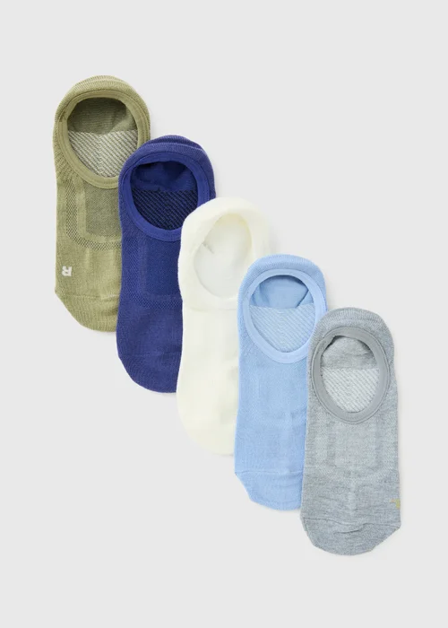 Souluxe 5 Pack No Show Trainer Socks - 2 TO 5 Image 1