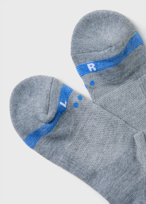 Souluxe 5 Pack Blue Trainer Liner Socks - 2 TO 5 Image 2