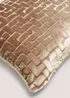 Gold Geometrical Velvet Cushion Image 2