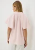 Pink Double Cloth Angel Sleeve Blouse - Size 8 Image 3