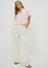 Pink Double Cloth Angel Sleeve Blouse - Size 8 Image 1