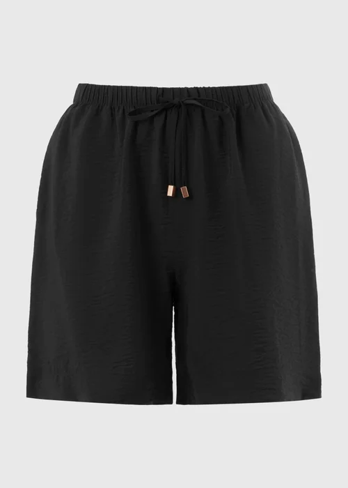 Black Tie Waist Shorts - 8 Image 3