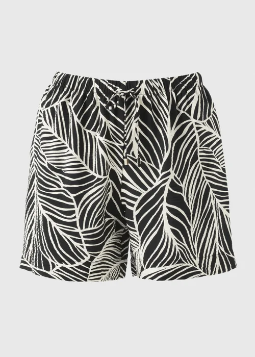 Black Leaf Airflow Shorts - Size 8 Image 4