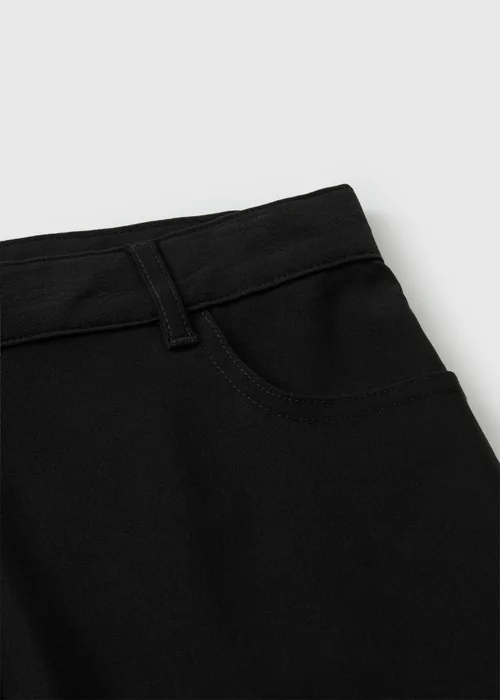Girls Black Teen Flare Trousers (8-16yrs) - 8 Yrs Image 2