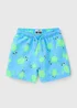 Boys Blue Turtle Textured Swim Shorts (1-7yrs) - 1 to 1 half years Image 1