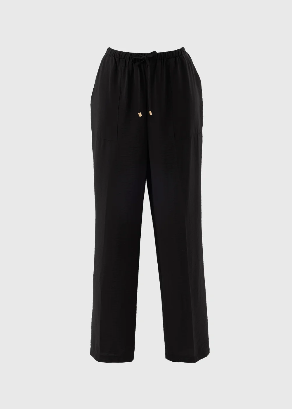 Black Airflow Tapered Trousers - Size 10 Image 2