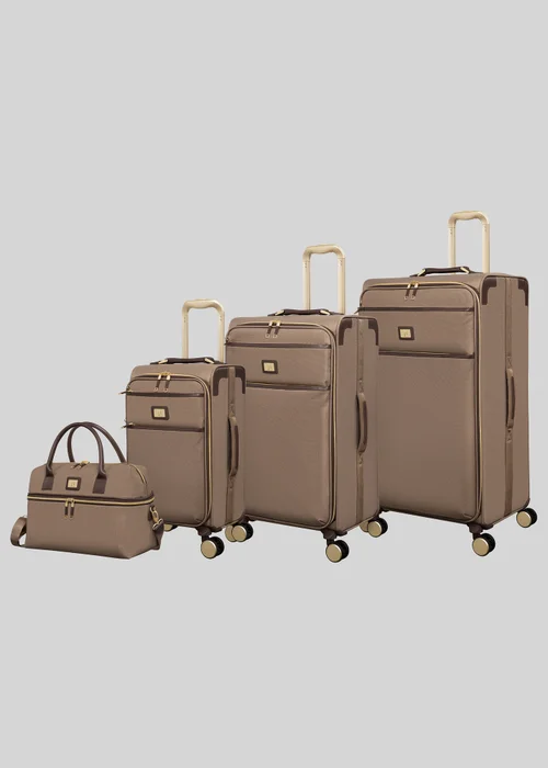 IT Luggage Mocha Trim Soft Suitcase - Cabin Image 3