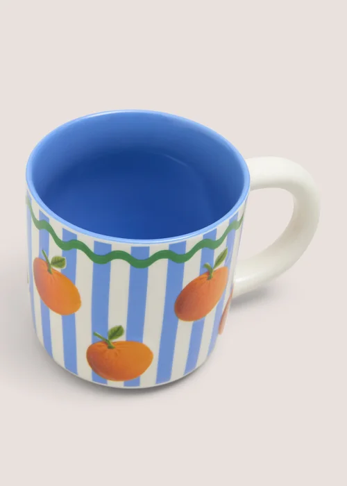 Blue Sorrento Striped Mug Image 2