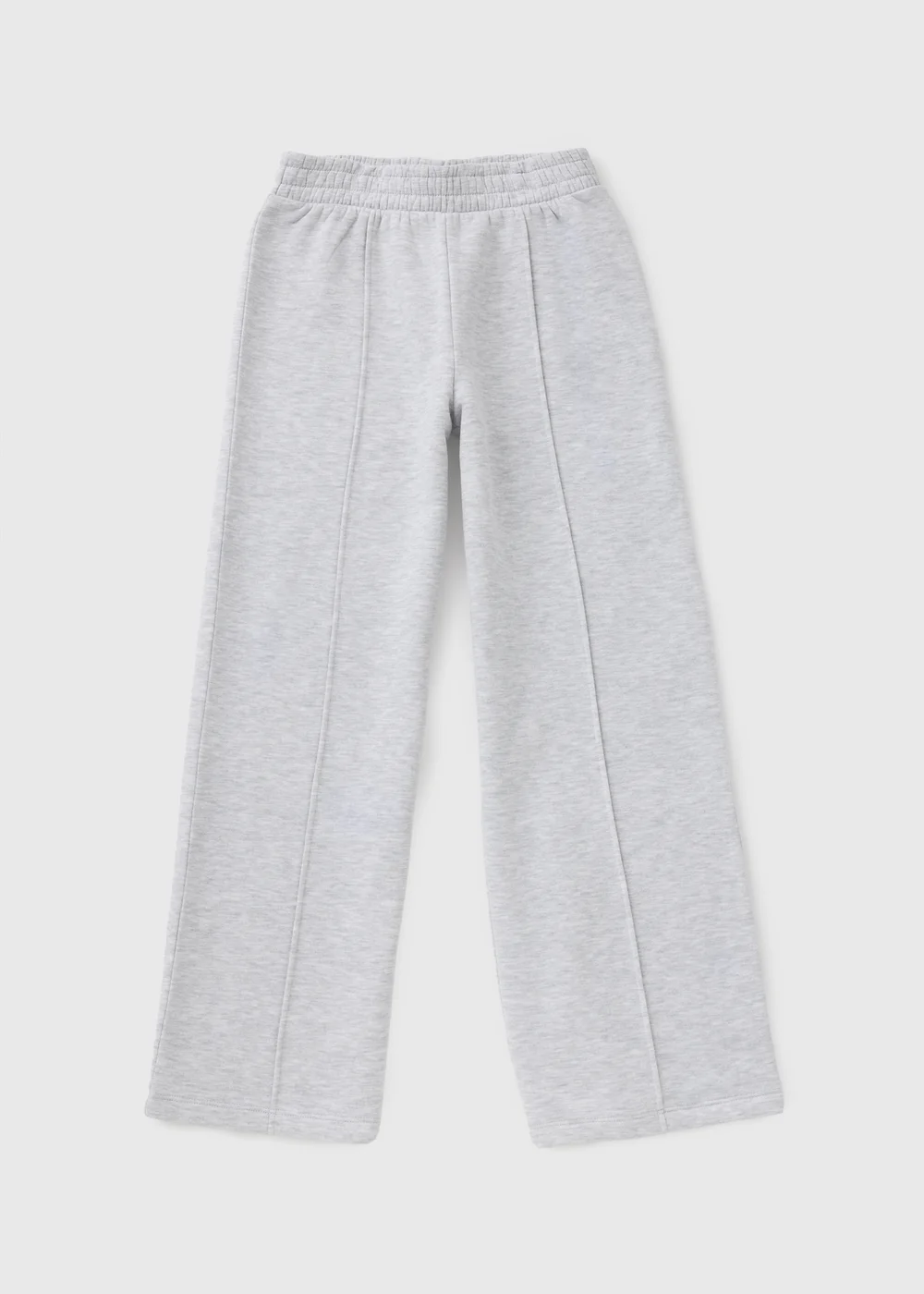 Girls Grey Wide Leg Jogging Bottoms (7-15yrs) - Age 7 Years Image 1