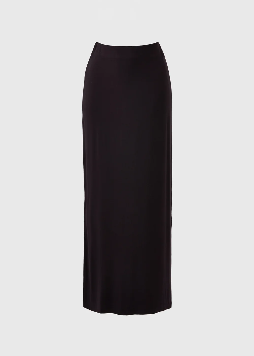 Black Jersey Maxi Skirt - Size 8 Image 1
