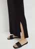 Black Jersey Maxi Skirt - Size 8 Image 2