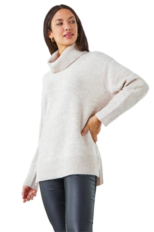 Roman Natural Cosy Feel Turtleneck Jumper - Size 16 Clothing Image 1