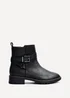 Linzi Edie Wide Fit Black Nubuck Ankle Boot - Size 6 Image 2