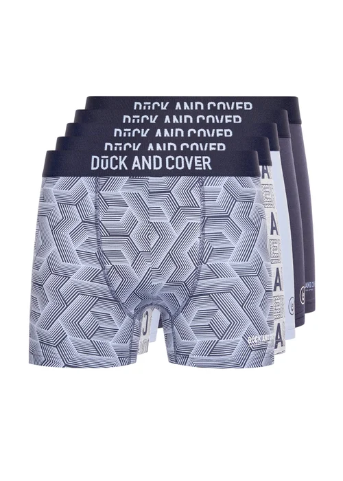 Duck & Cover Assorted Quendle 5 Pack Boxers - Small Image 1