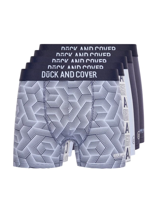 Duck & Cover Assorted Quendle 5 Pack Boxers