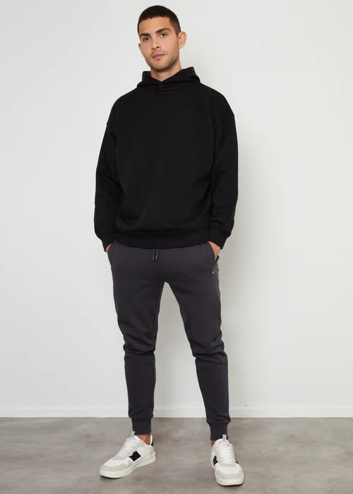 Threadbare Charcoal Cotton Blend Regular Fit Joggers - 2XL Image 3