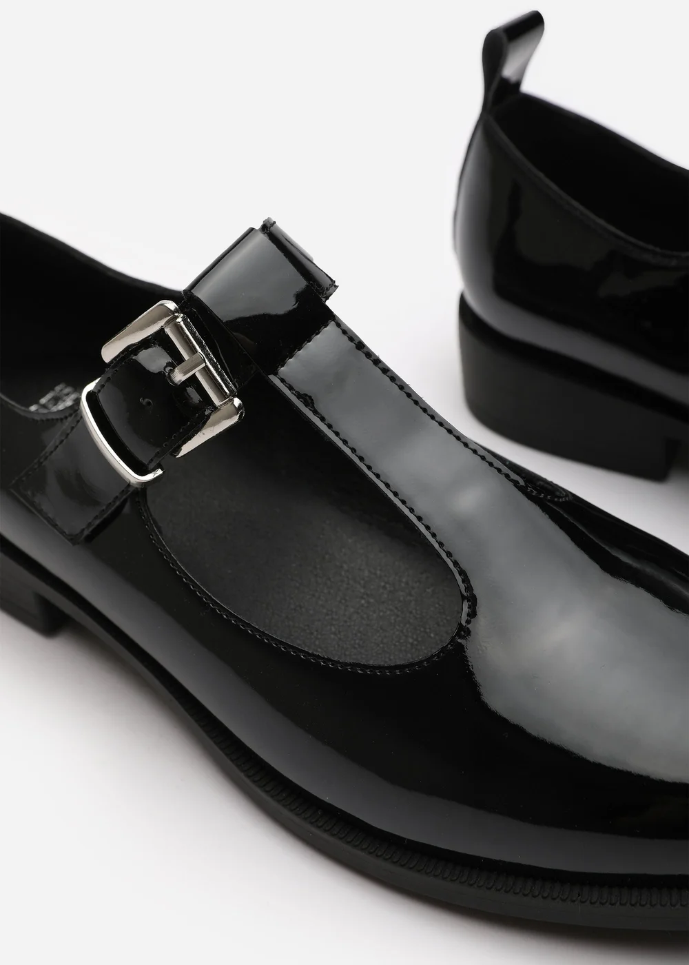 Where's That From Natalie Black Patent Wide-Fit Mary Janes Loafers - 5 Image 5