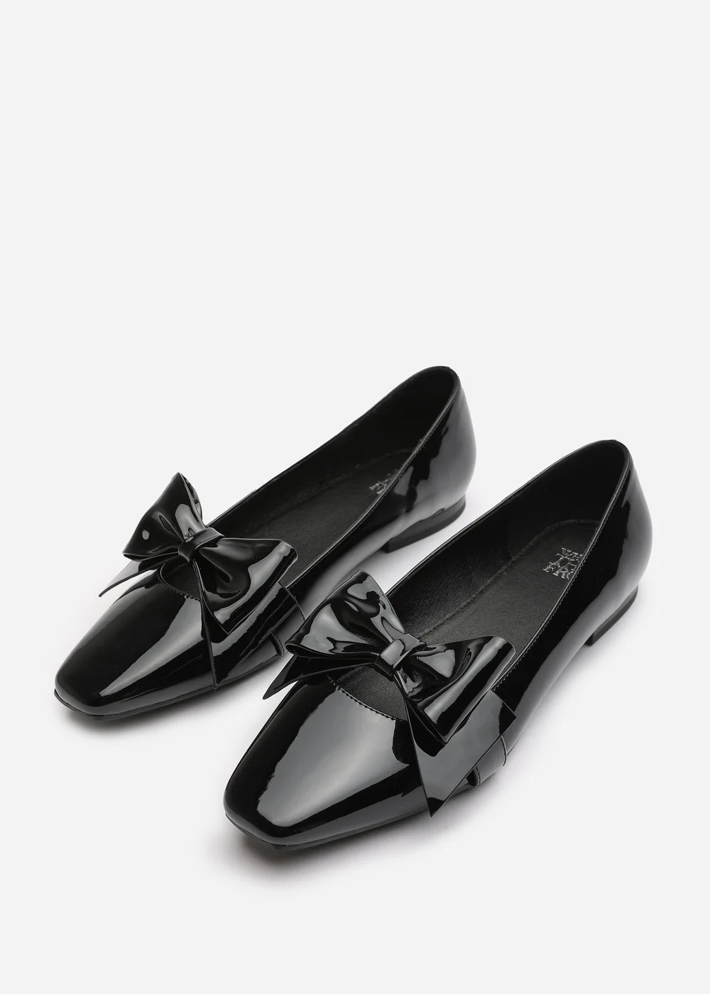Where's That From Jessica Black Patent Square Toe Flats - Size 5 Image 3
