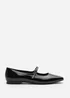 Where's That From Jennifer Black Patent Wide Fit Mary Jane Flats - Size 5 Image 2