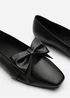 Where's That From Jessica Black PU Square Toe Flats - Size 6 Image 4