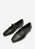 Where's That From Jennifer Black PU Mary Jane Flats - Size 3 Image 3