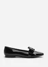 Where's That From Jessica Black Patent Wide Fit Square Toe Flats - Size 5 Image 2