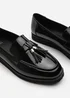Where's That From Extra Wide-Fit Black Patent Kennedy Tasseled Loafers - Size 4 Image 4