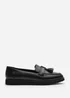 Where's That From Wide-Fit Black PU Kennedy Tasseled Loafers - Size 4 Image 3