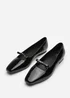 Where's That From Hope Black Patent Square Toe Flats - Size 3 Image 3