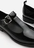 Where's That From Natalie Black Patent Extra Wide-Fit Mary Janes Loafers - Size 4 Image 5