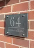 Personalised Memento Company Black Large Number Slate House Sign - One Size Image 2