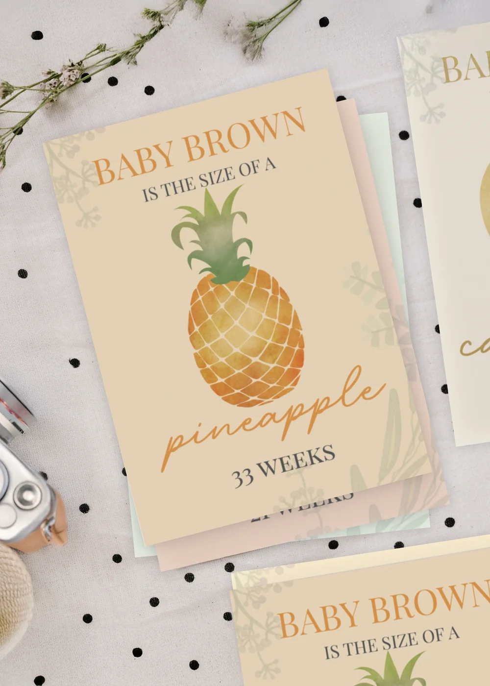 Personalised Memento Company Multi Bump to Baby Pregnancy Milestone Cards - One Size Image 5