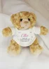 Personalised Memento Company Brown Pink Name & Message Teddy Bear - One Size Image 1
