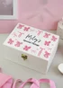 Personalised Memento Company White Bow Storage Box - One Size Image 1